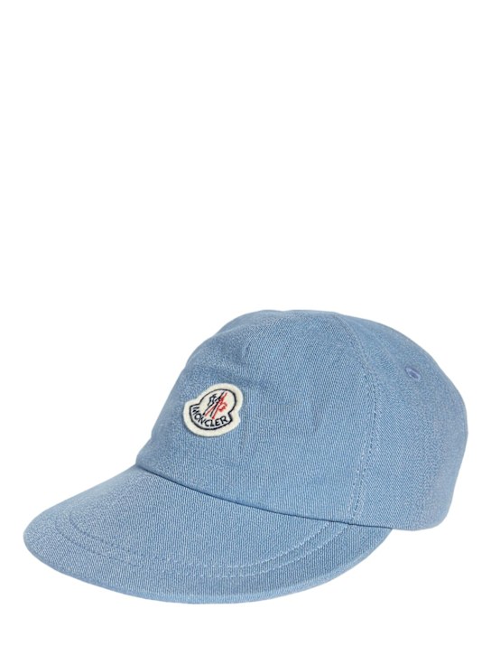 Luisaviaroma Cappello Baseball In Denim Cotone Con Logo