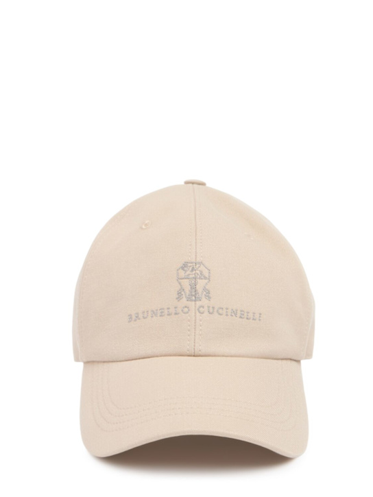 Luisaviaroma Cappello baseball in gabardina di cotone con logo