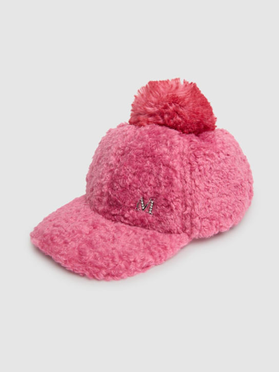 Luisaviaroma Cappello Baseball In Peluche Con Pompom