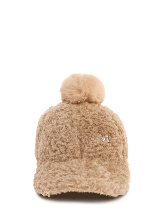 Luisaviaroma Cappello baseball in peluche con pompom