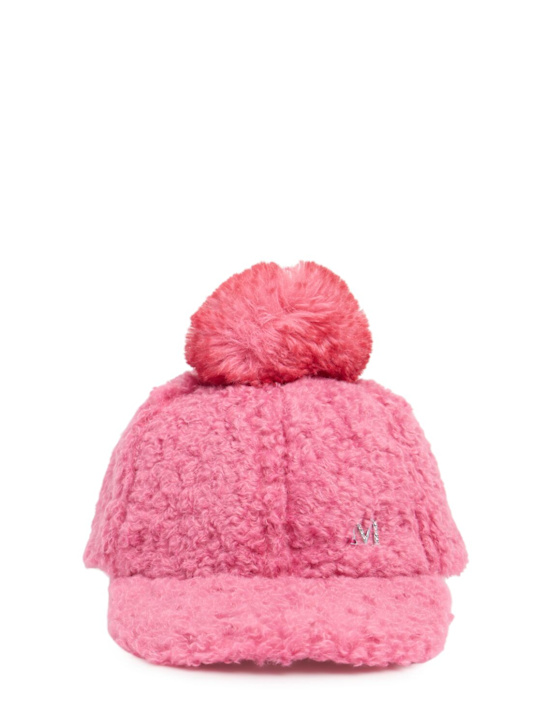 Luisaviaroma Cappello baseball in peluche con pompom