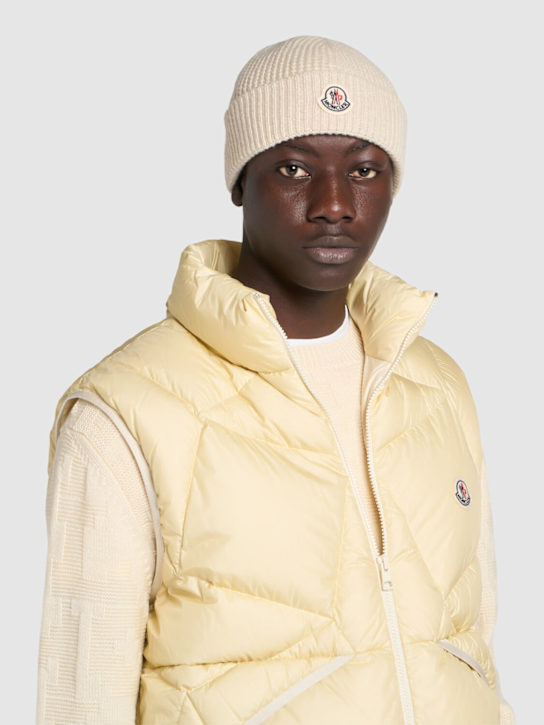 Luisaviaroma Cappello Beanie In Lana E Cashmere Con Logo
