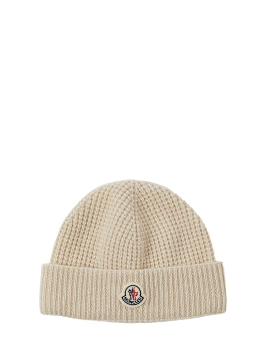 Luisaviaroma Cappello beanie in lana e cashmere con logo