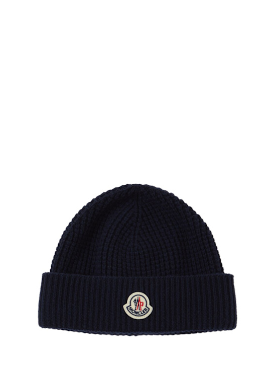 Luisaviaroma Cappello beanie in lana e cashmere con logo