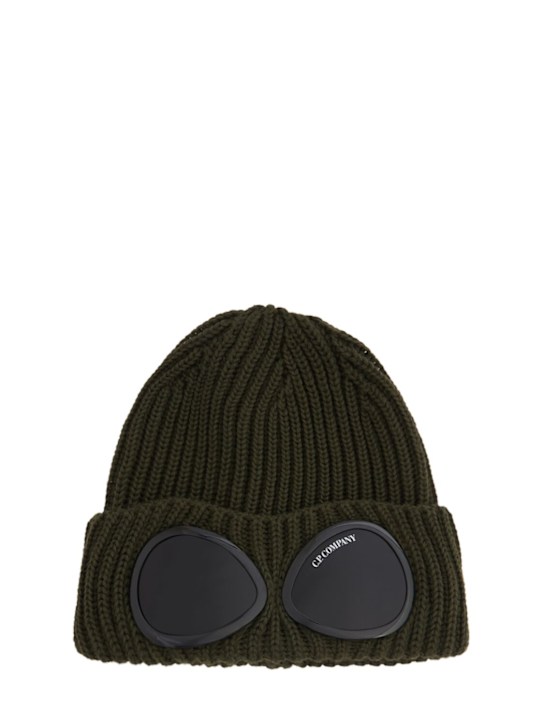 Luisaviaroma Cappello beanie in lana extra fine con lenti