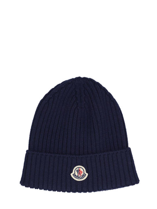 Luisaviaroma Cappello beanie in lana extrafine con logo