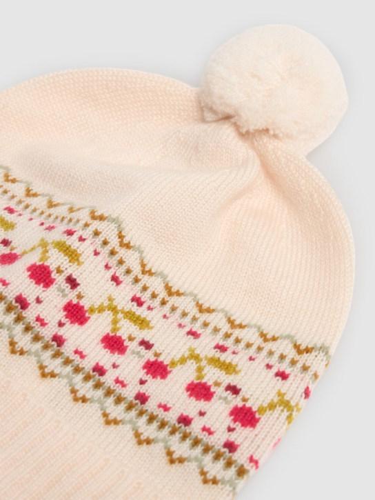 Luisaviaroma Cappello Beanie In Lana Jacquard / Pompom