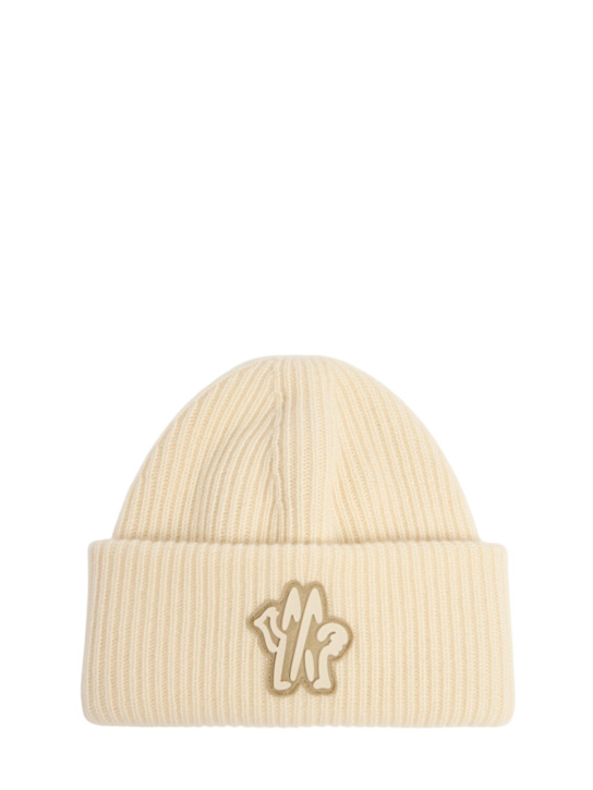Luisaviaroma Cappello beanie in lana vergine monogram