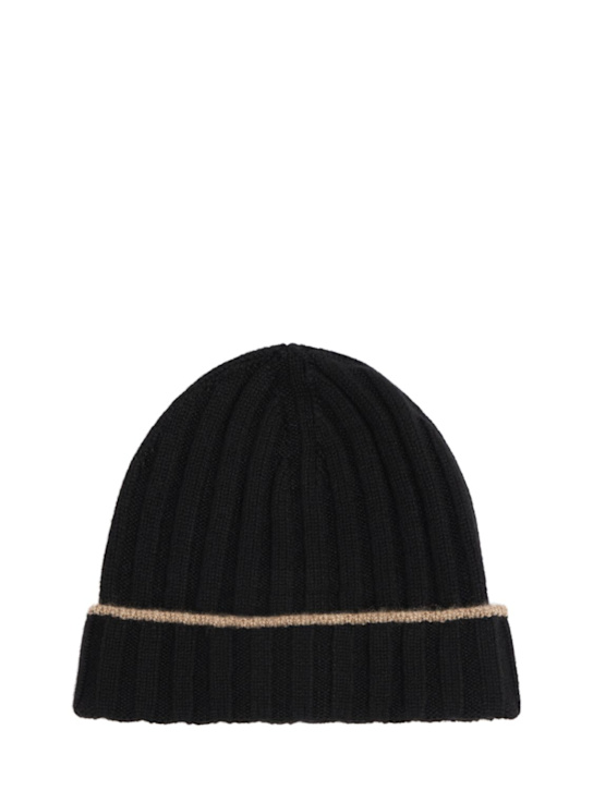 Luisaviaroma Cappello beanie in maglia di cashmere a costine