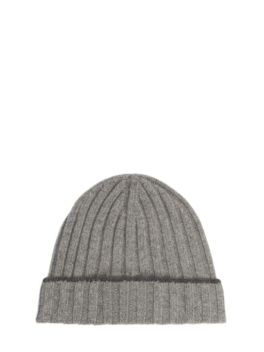 Luisaviaroma Cappello beanie in maglia di cashmere a costine