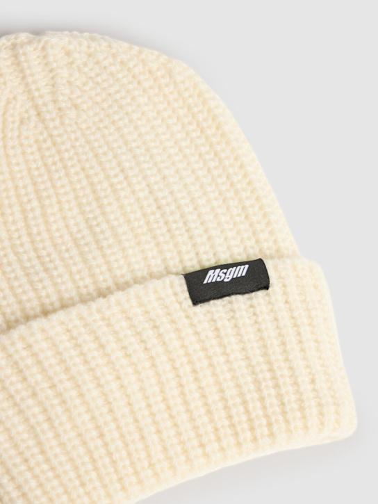 Luisaviaroma Cappello Beanie In Maglia Di Misto Lana