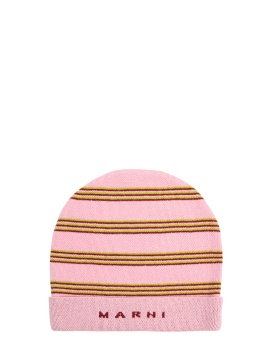 Luisaviaroma Cappello beanie in maglia di misto lana / logo