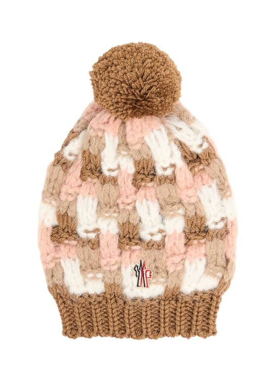 Luisaviaroma Cappello beanie in misto lana vergine / pompom