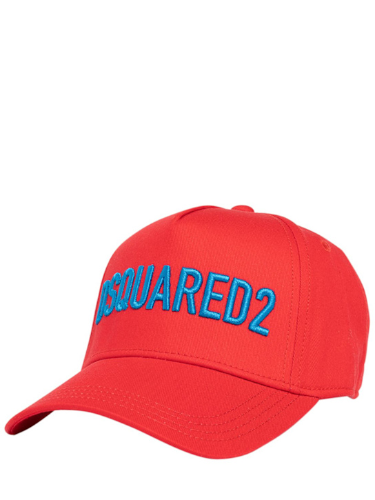 Luisaviaroma Cappello In Gabardina Di Cotone Con Logo