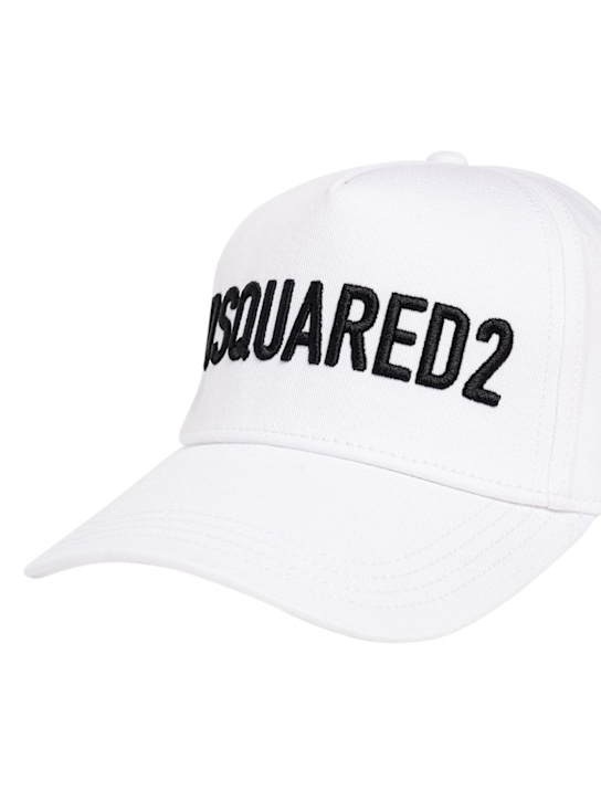 Luisaviaroma Cappello In Gabardina Di Cotone Con Logo