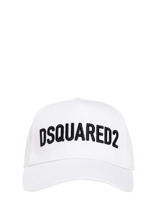 Luisaviaroma Cappello in gabardina di cotone con logo