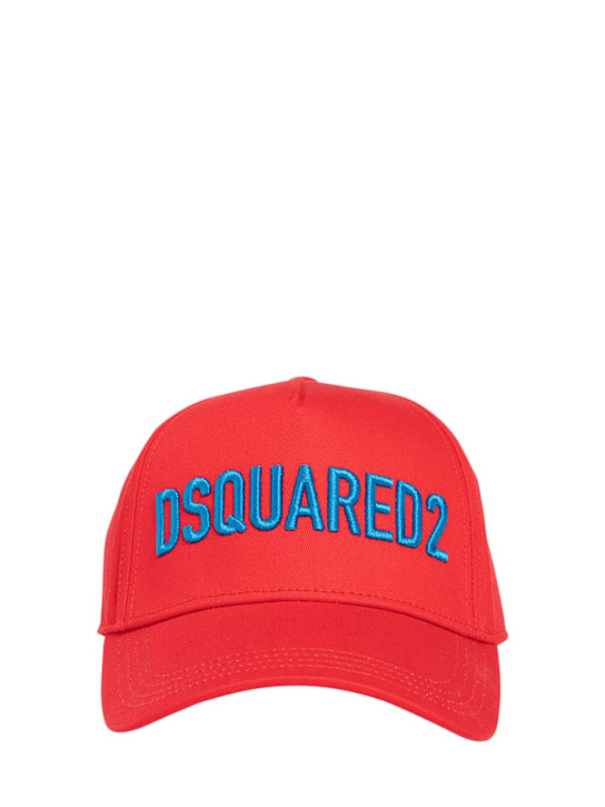 Luisaviaroma Cappello in gabardina di cotone con logo