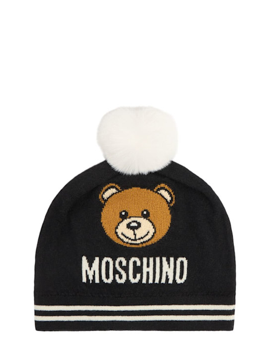 Luisaviaroma Cappello in maglia di misto lana con pompom