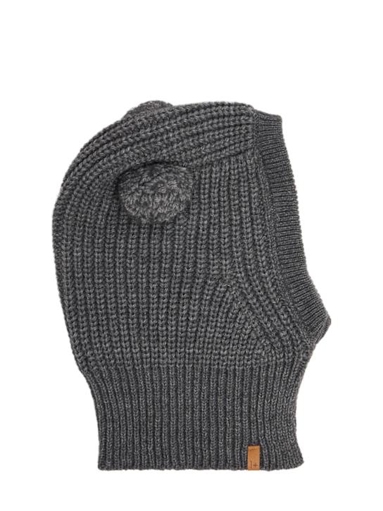 Luisaviaroma Cappello in maglia di misto lana con pompom