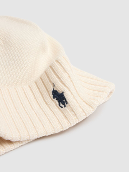 Luisaviaroma Cappello In Maglia Misto Lana Con Logo