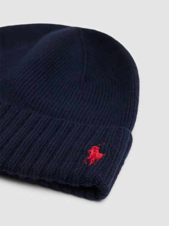 Luisaviaroma Cappello In Maglia Misto Lana Con Logo