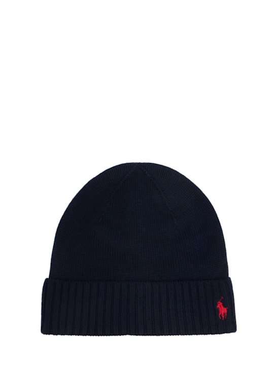 Luisaviaroma Cappello in maglia misto lana con logo