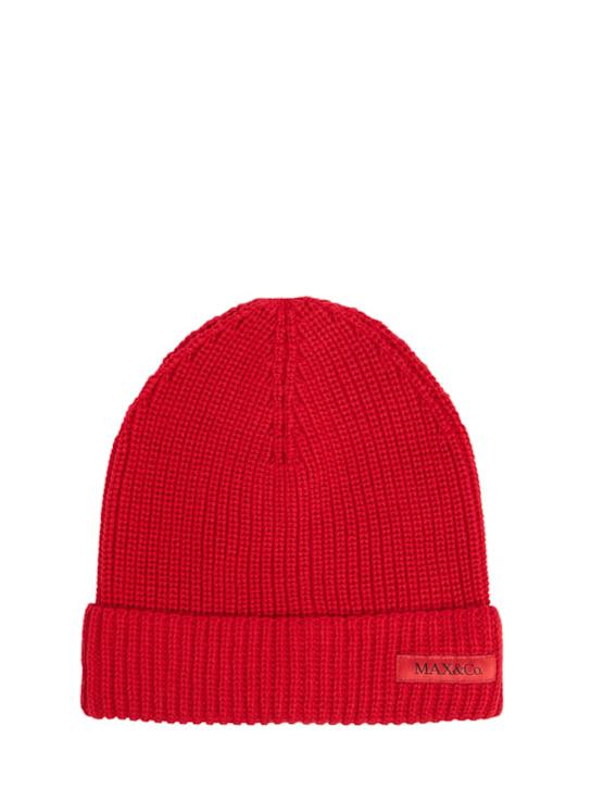 Luisaviaroma Cappello in maglia misto lana con logo