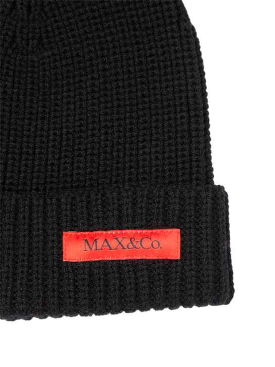Luisaviaroma Cappello In Maglia Misto Lana Con Logo