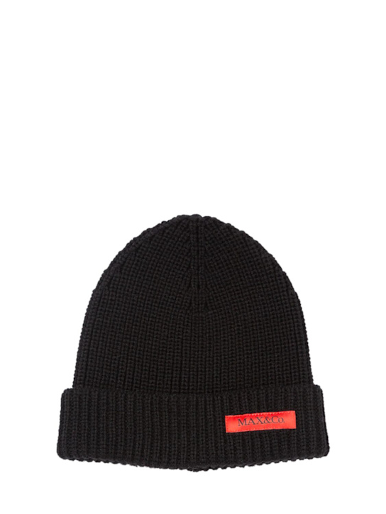 Luisaviaroma Cappello in maglia misto lana con logo