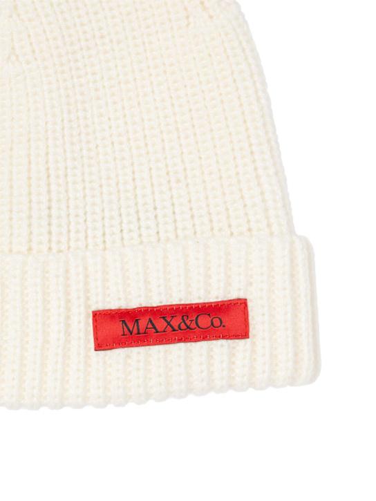 Luisaviaroma Cappello In Maglia Misto Lana Con Logo