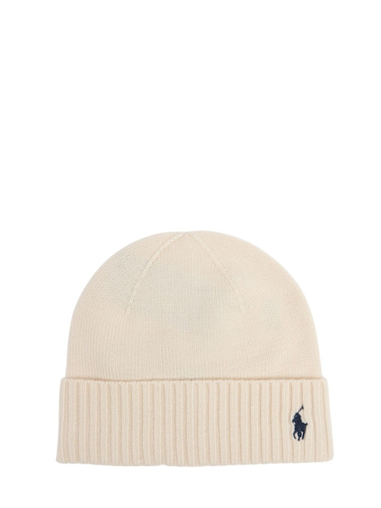 Luisaviaroma Cappello in maglia misto lana con logo