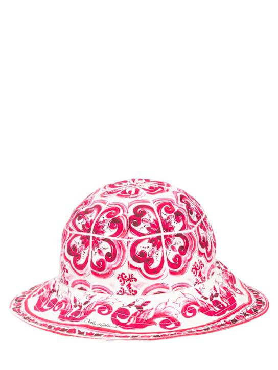 Luisaviaroma Cappello In Popeline Di Cotone Stampato