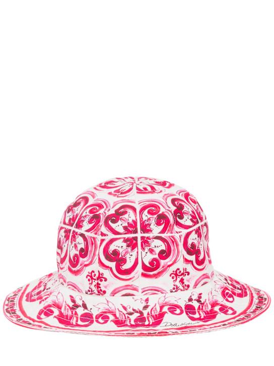 Luisaviaroma Cappello in popeline di cotone stampato