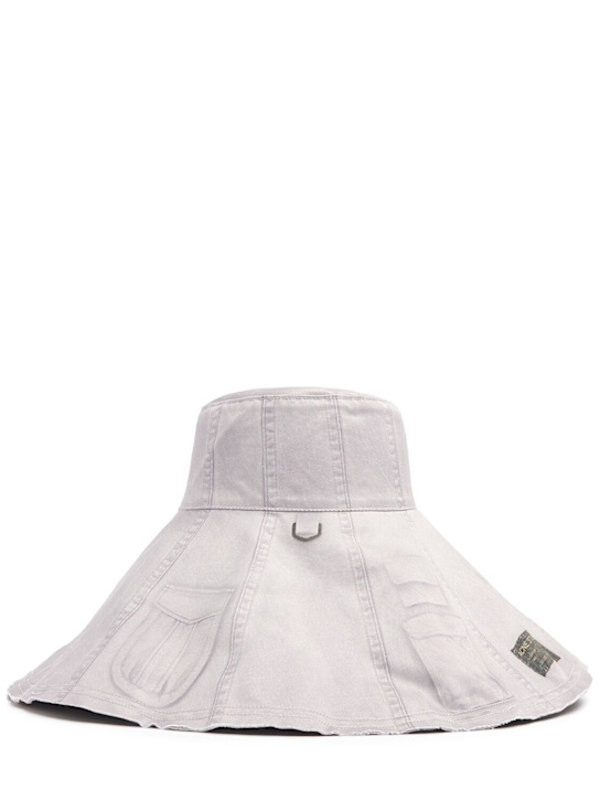 Luisaviaroma Cappello in tela con stampa pizzo tromp l'oeil