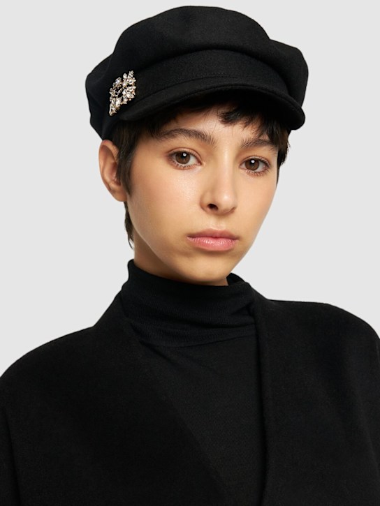 Luisaviaroma Cappello Sailor Con Spilla RV Di Cristalli