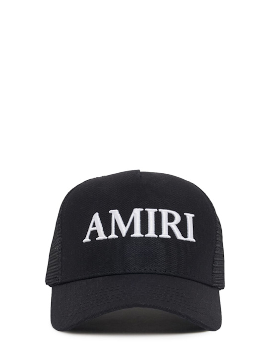 Luisaviaroma Cappello trucker in tela di cotone con logo
