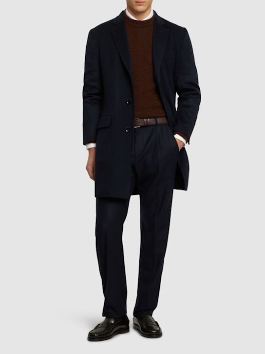 Luisaviaroma Cappotto Chesterfield In Lana E Cashmere