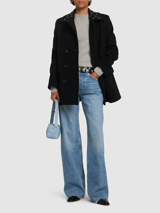 Luisaviaroma Cappotto Corto In Feltro Di Misto Lana