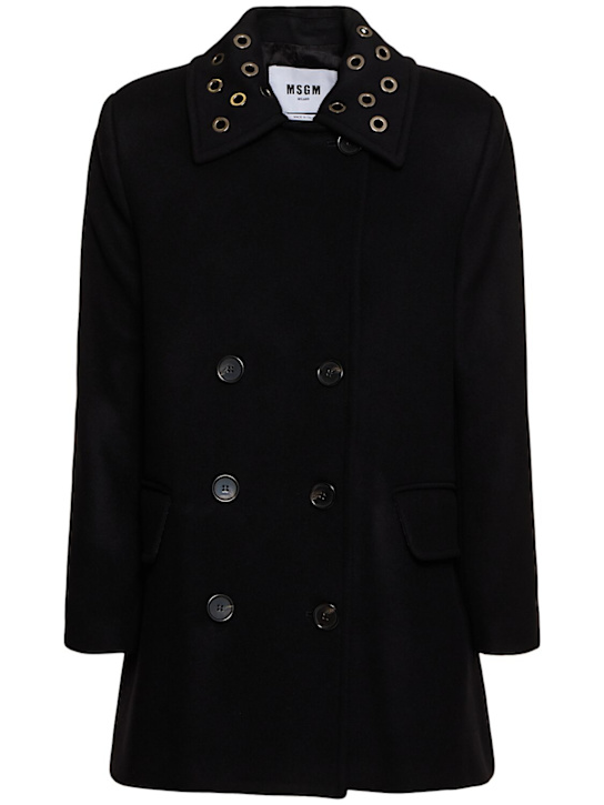 Luisaviaroma Cappotto corto in feltro di misto lana