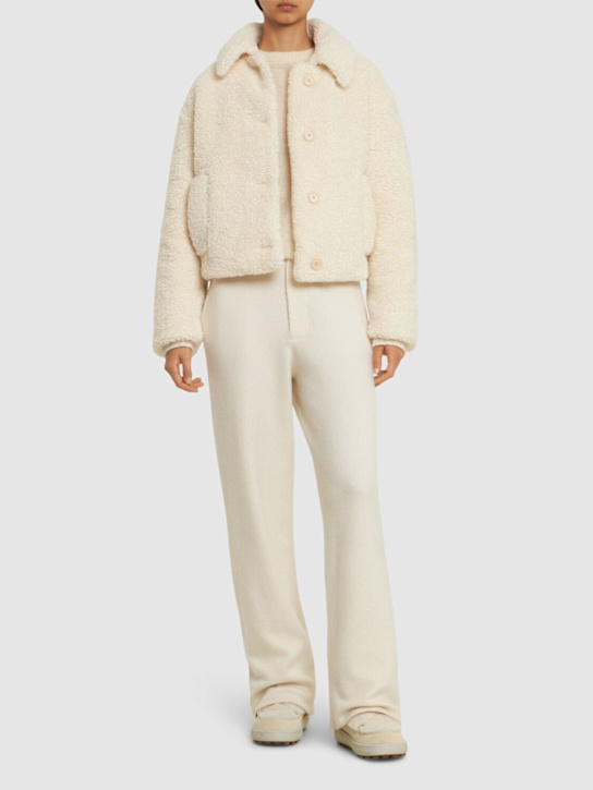 Luisaviaroma Cappotto Corto Zowi In Teddy Con Bottoni