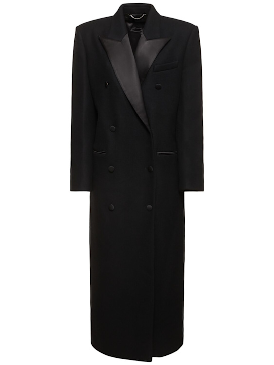 Luisaviaroma Cappotto doppiopetto in gabardina di lana