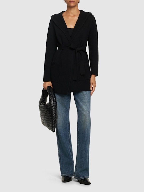 Luisaviaroma Cappotto Finezza In Maglia Di Lana Con Cintura
