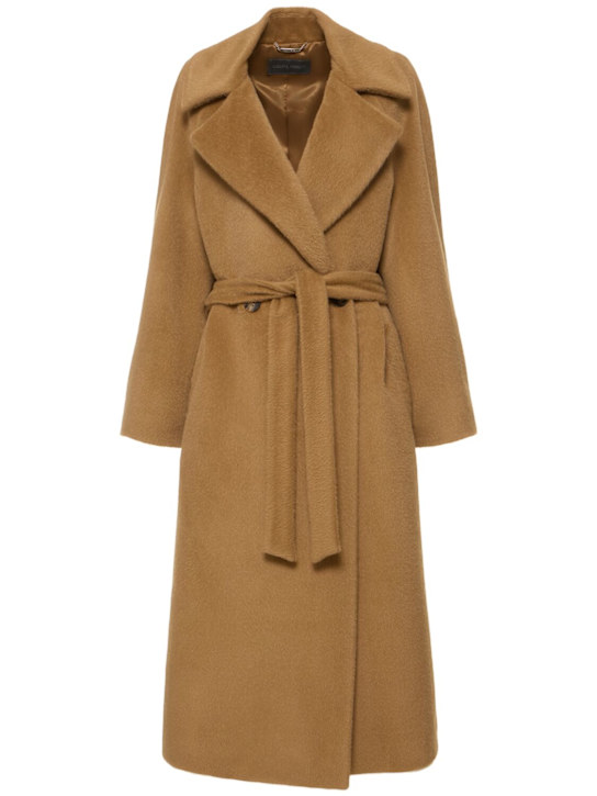 Luisaviaroma Cappotto lungo in alpaca e lana con cintura