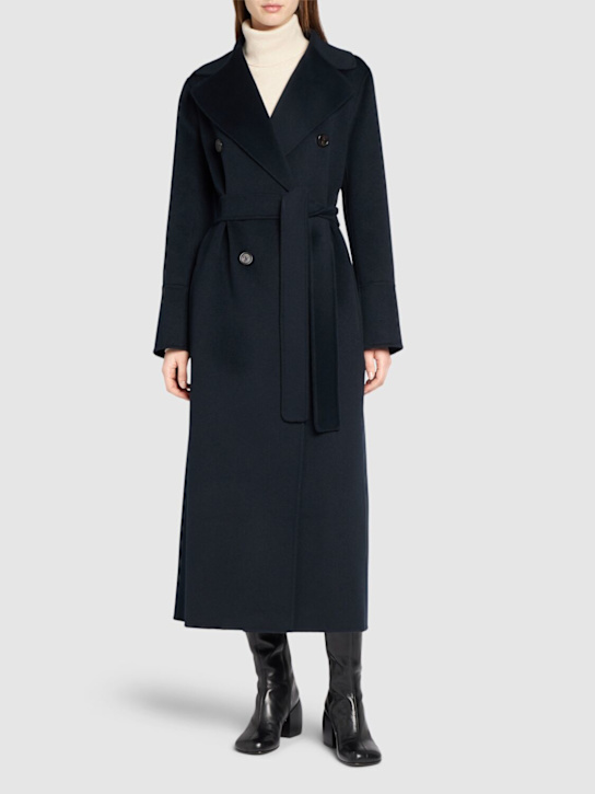 Luisaviaroma Cappotto Lungo Picasso In Lana Con Cintura
