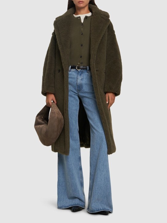 Luisaviaroma Cappotto Lungo Tedgirl In Misto Alpaca