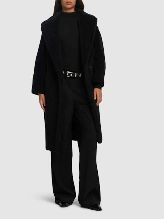 Luisaviaroma Cappotto Lungo Tedgirl In Misto Alpaca