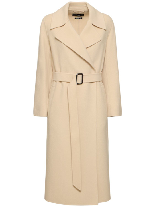 Luisaviaroma Cappotto midi Manu in lana con cintura