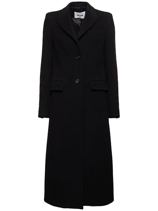 Luisaviaroma Cappotto monopetto in feltro di misto lana