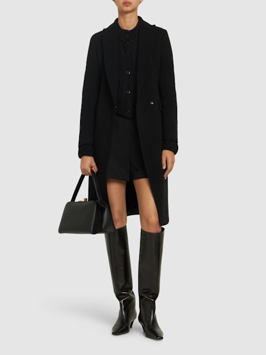 Luisaviaroma Cappotto Monopetto Zeudi In Lana E Cashmere