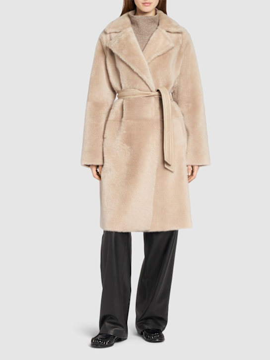 Luisaviaroma Cappotto Ulzio In Pelliccia Con Cintura